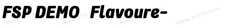 FSP DEMO   Flavoure字体转换